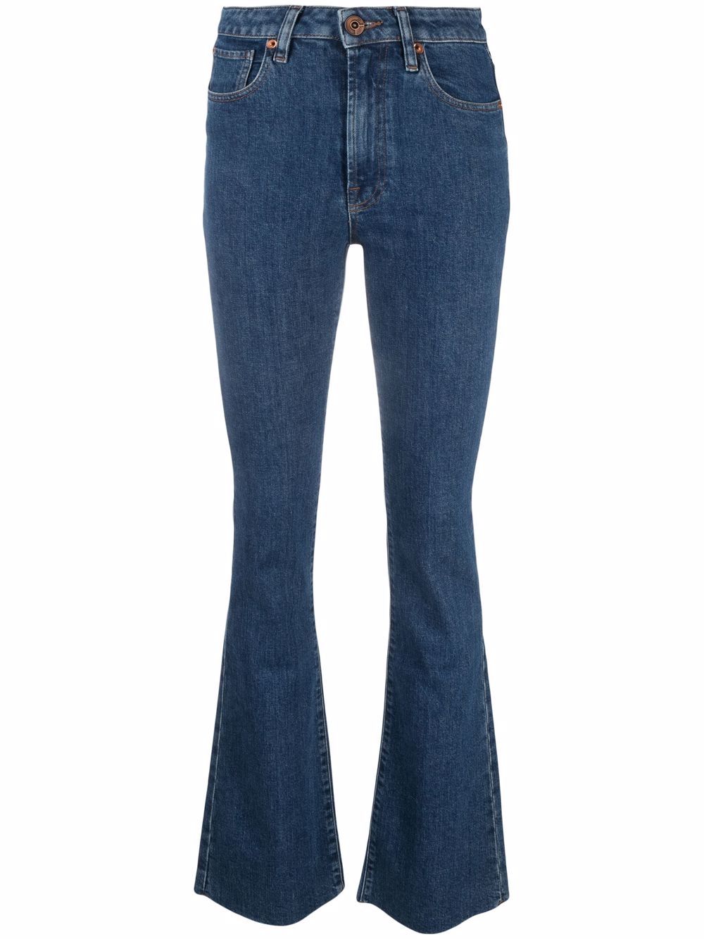 Farrah mid-rise flared jeans - Blue