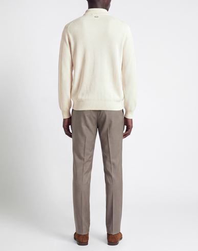 Man Sweater Off white Size L Silk, Cotton