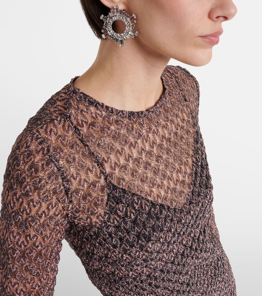 Lamé minidress