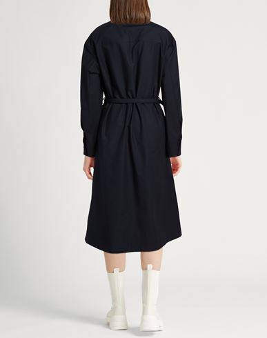 Woman Midi dress Midnight blue Size 4 Cotton