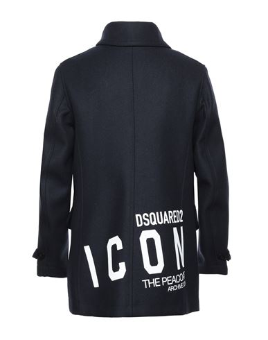 Man Coat Midnight blue Size 36 Wool, Polyester, Polyamide
