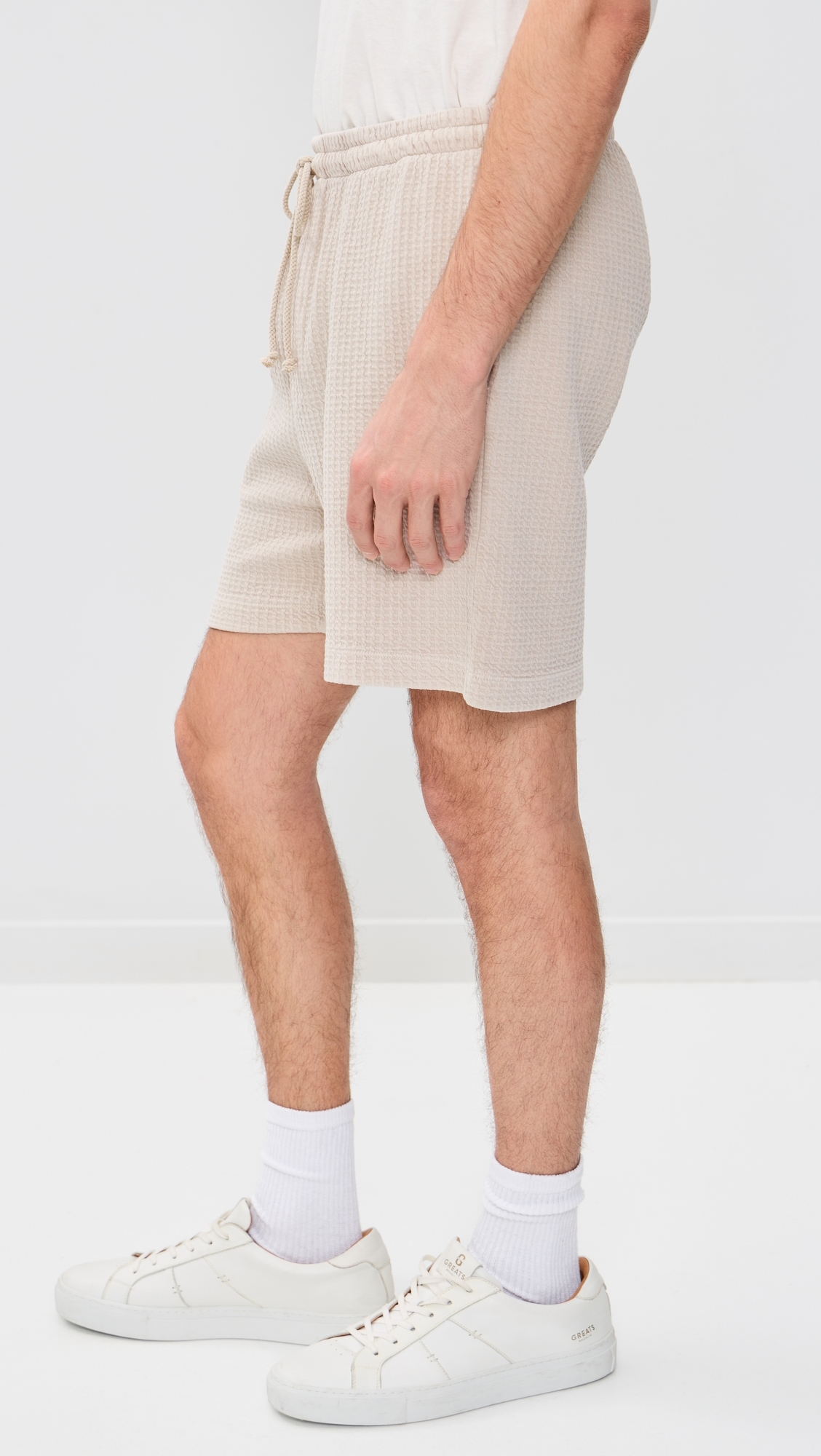 Silas Waffle Shorts 5.5 Bisque