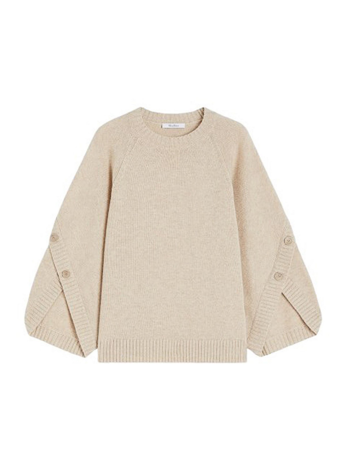 Oversized sweater in wool and cashmere