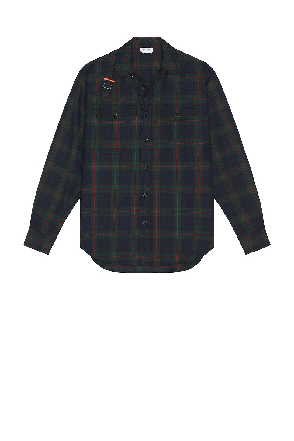 McQueen Harness Utility Shirt in Green