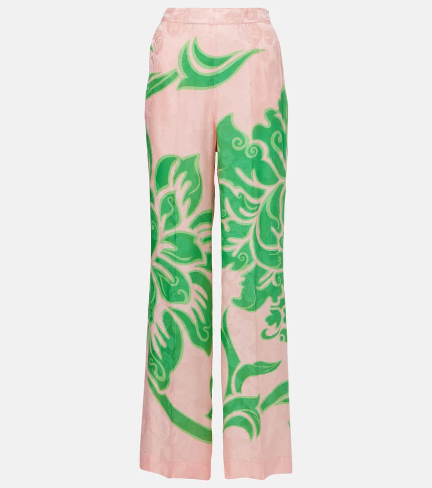 Printed straight pants