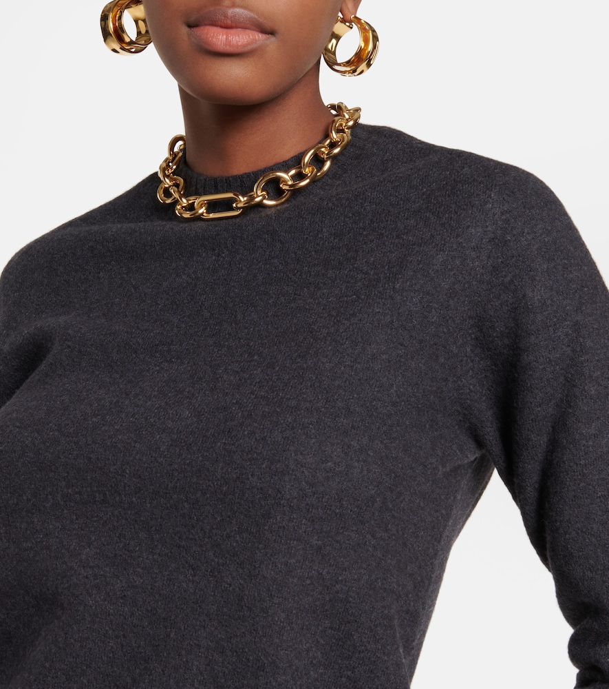 Crew-neck wool sweater