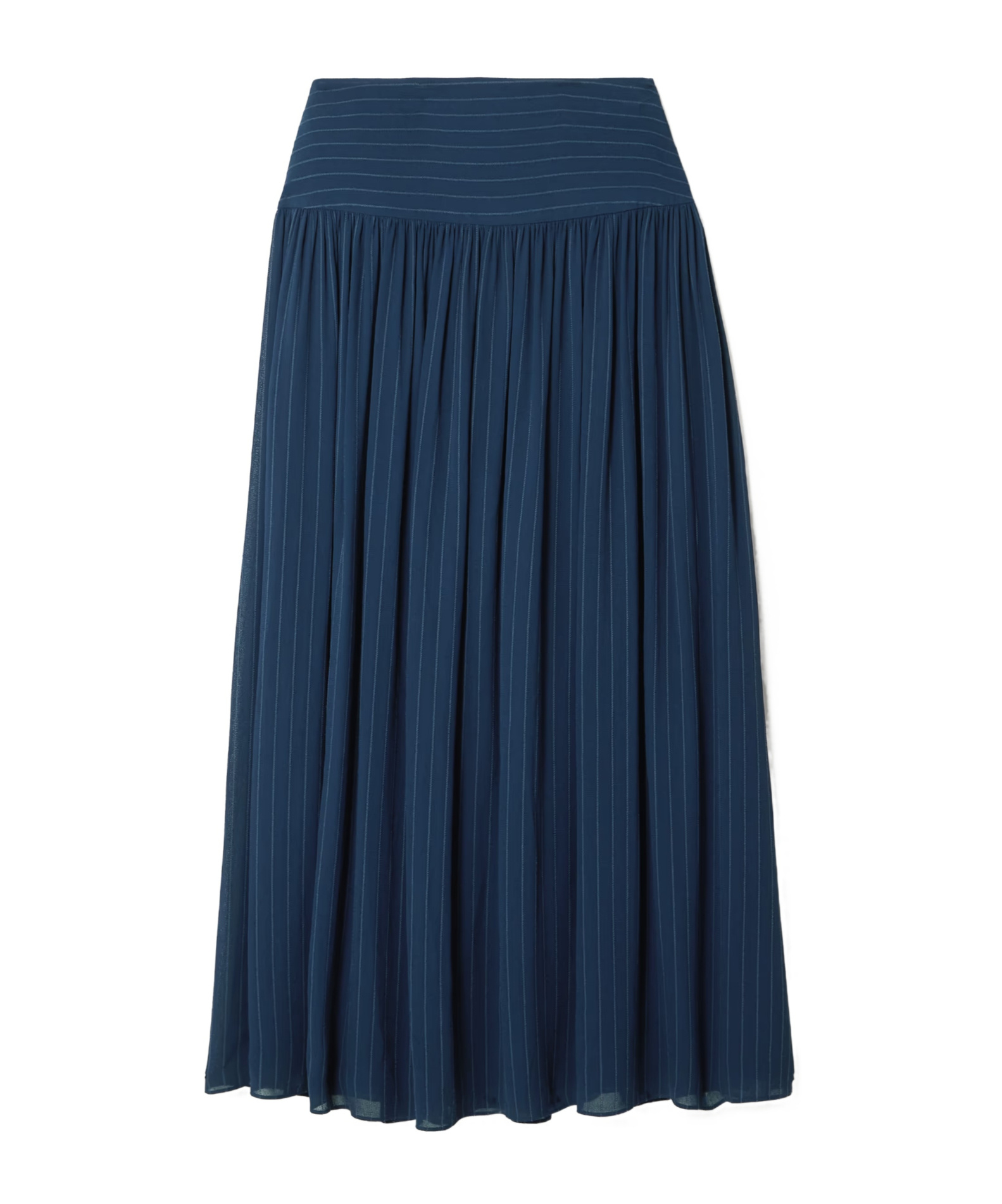 Santos pinstriped midi skirt