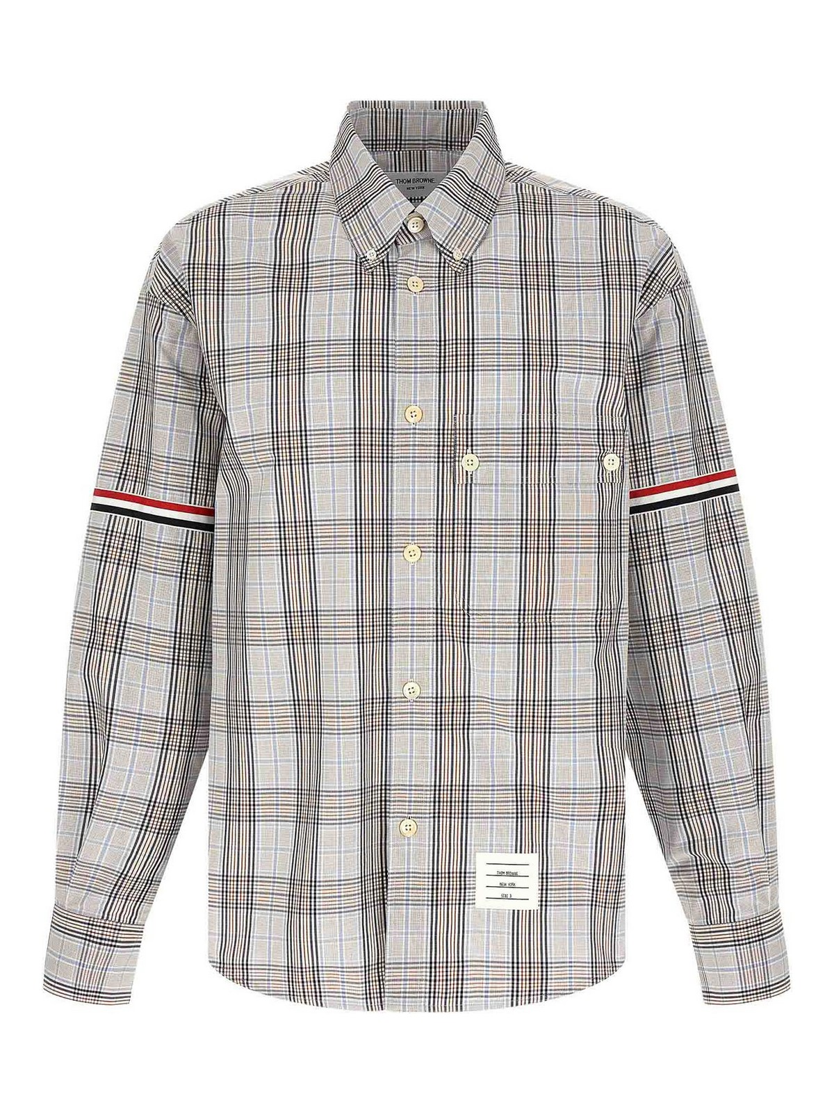 Thom Browne - rwb oversized shirt button down collar