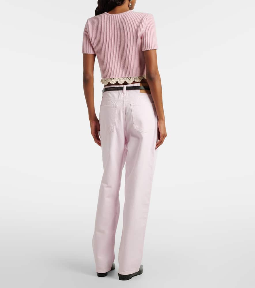 High-rise wide-leg jeans