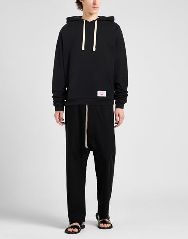 Man Sweatshirt Black Size L Cotton