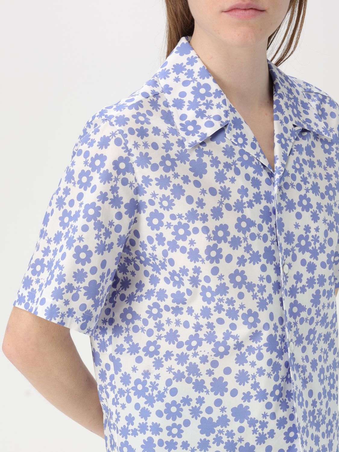 Floral-print shirt - Purple