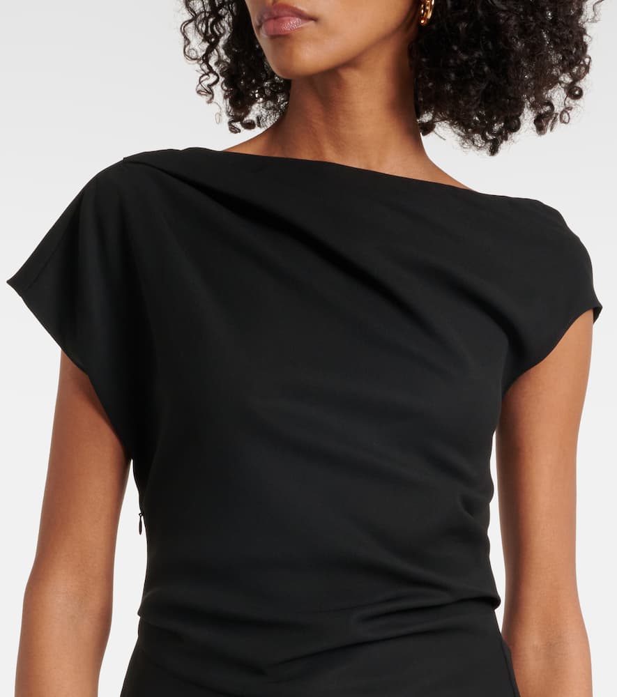 Saskia draped off-shoulder top