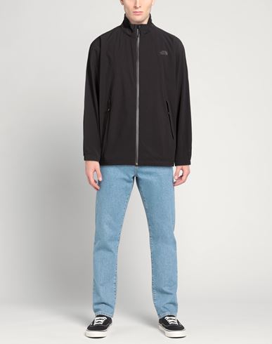 Man Jacket Black Size L Nylon, Elastane