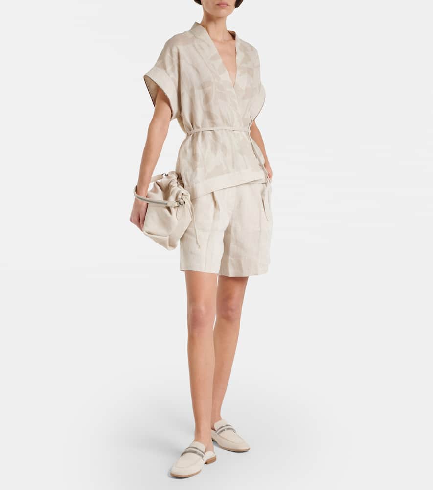 Linen shorts