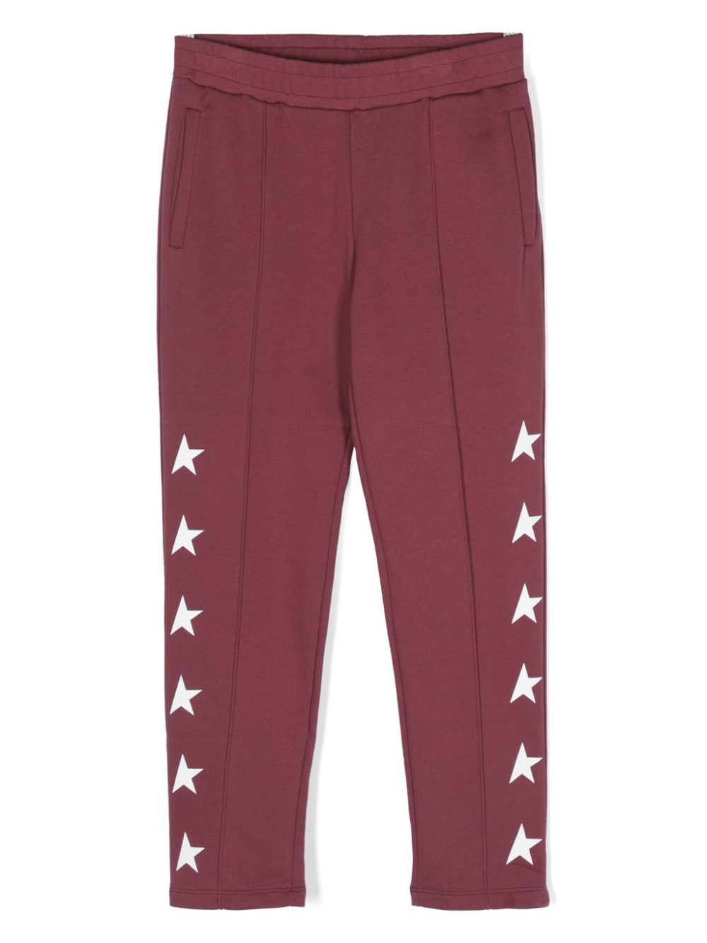 Star-print track pants - Red