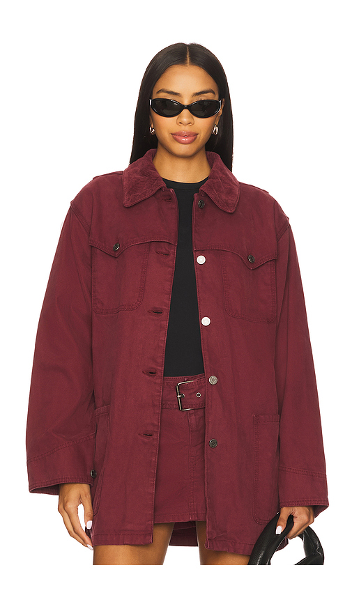AFRM The Belted Workwear Jacket in Port Royale. XXS also in L, M, S, XL