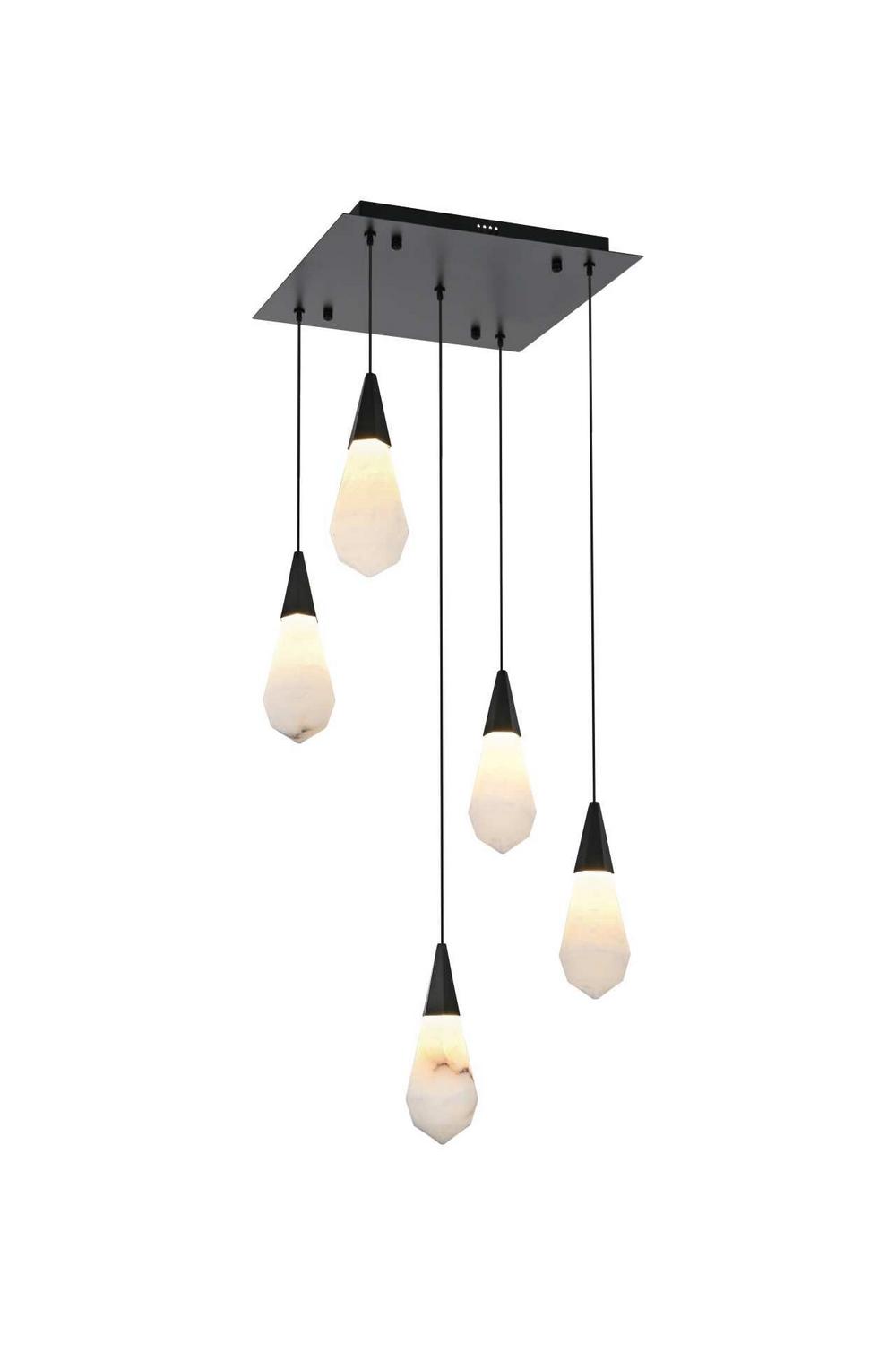 Black LED Pendant from the Amora Collection