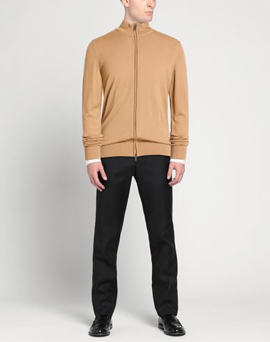Man Cardigan Beige Size L Wool