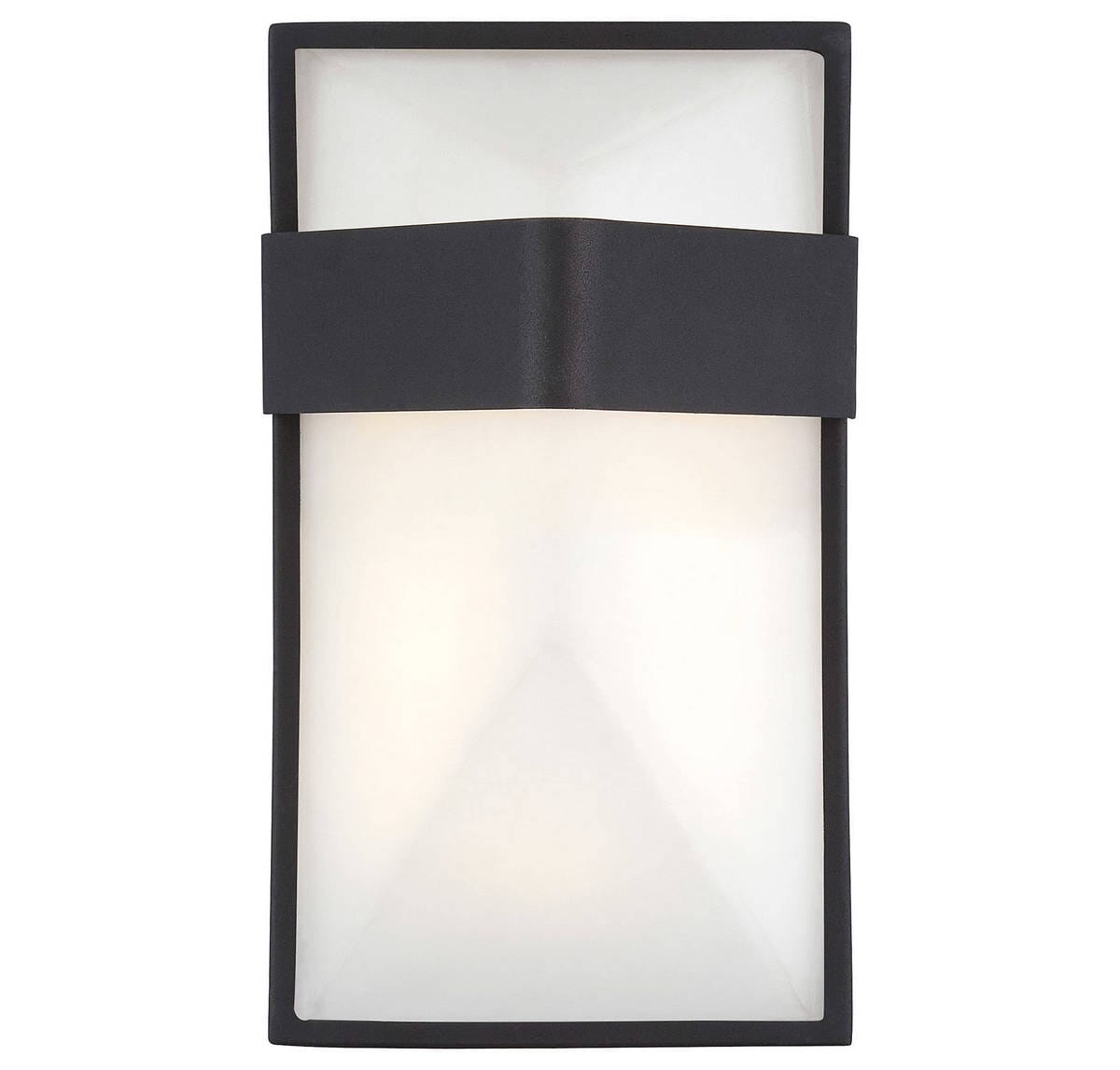 George Kovacs Wedge 9" Outdoor Wall Light in Black