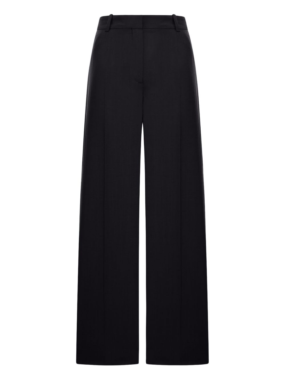 Wool Blend Fluid Trousers
