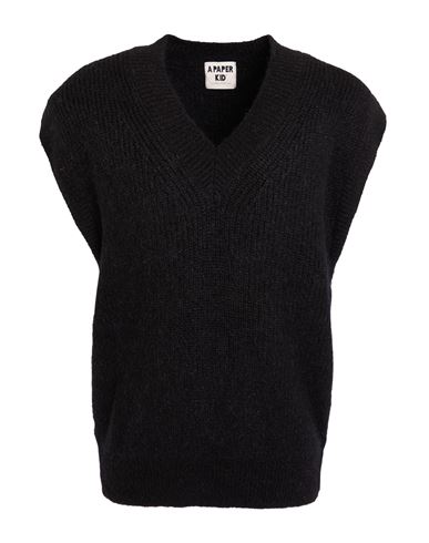 Man Sweater Black Size M Polyacrylic, Mohair wool, Polyamide