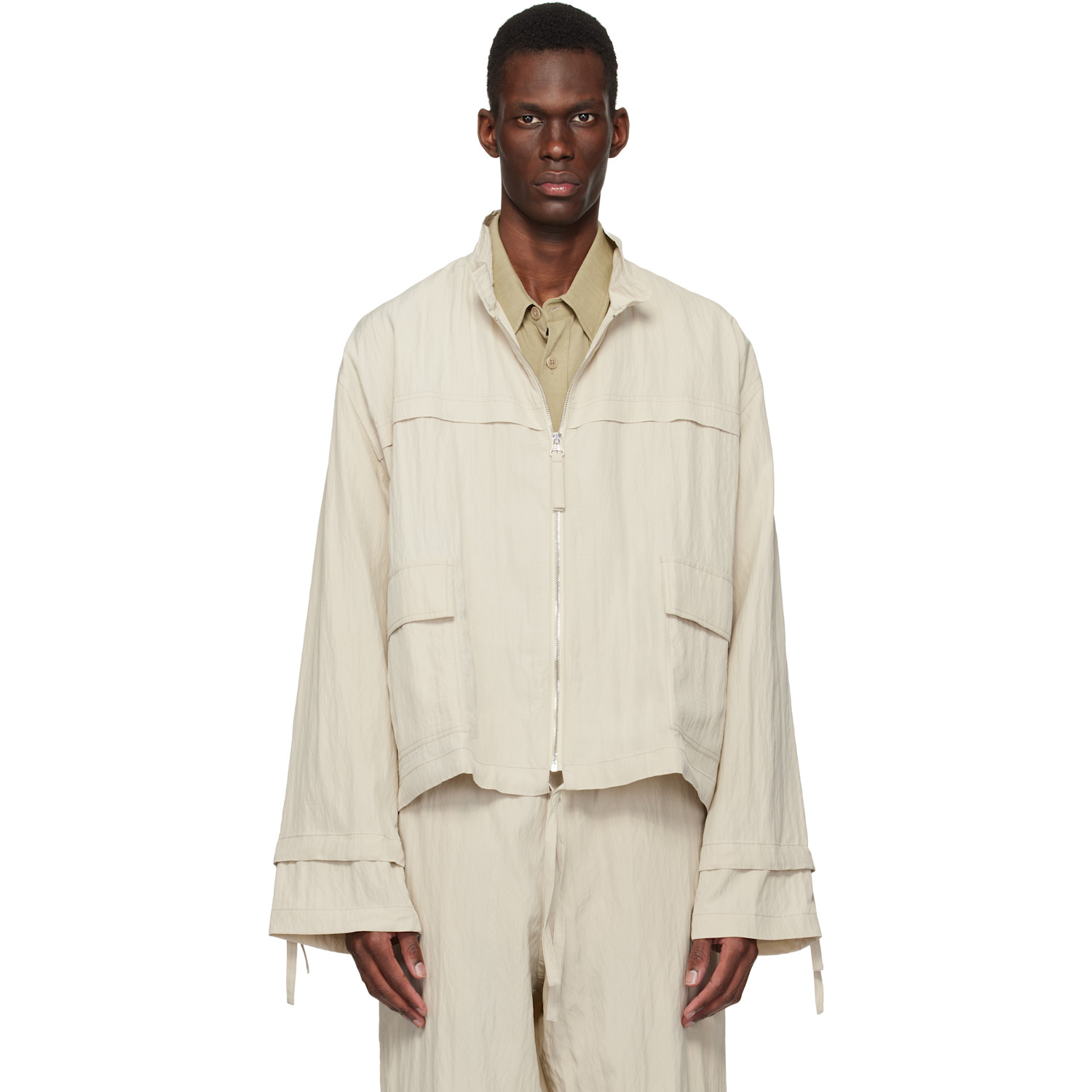 Gray Park Track Jacket