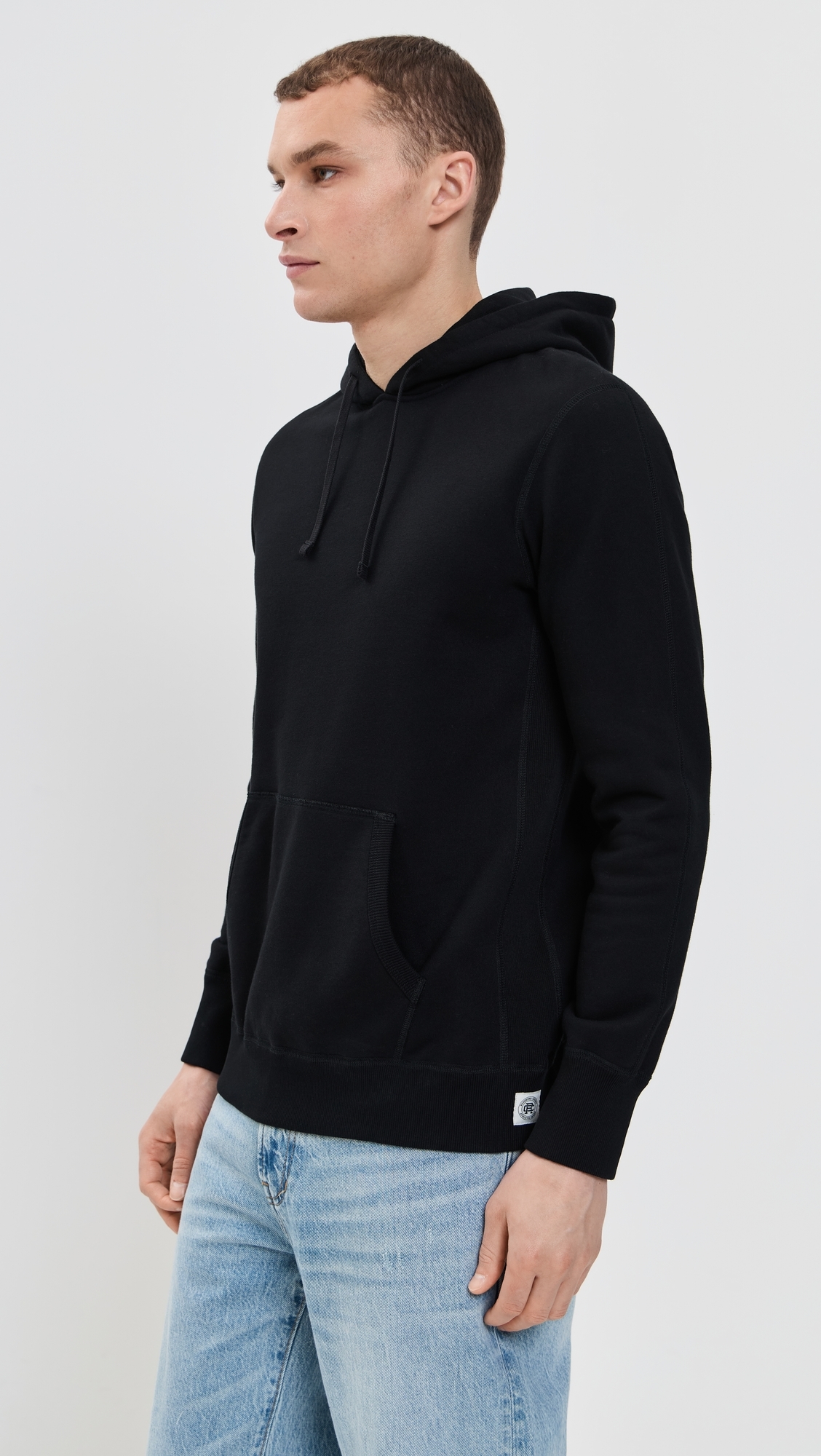 Reigning Champ Mid-Weight Terry Slim Hoodie Black