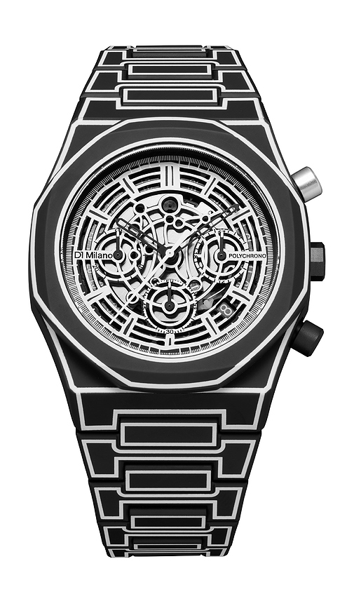 D1 Milano Polycarbonate 40. Watch in Black