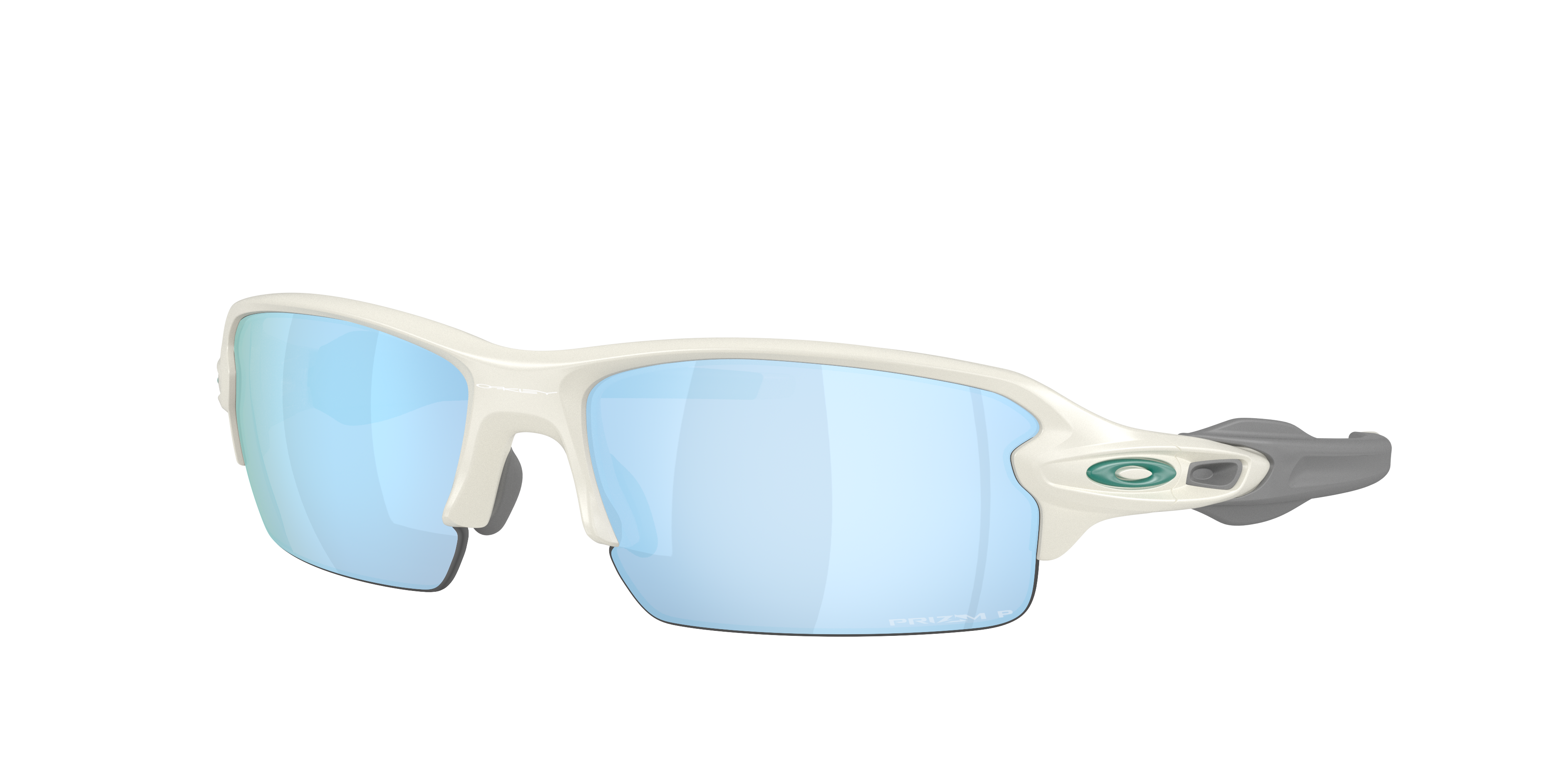 Oakley Man Sunglass Flak® 2.0 Low Bridge Fit - Frame color: Matte Mist, Lens color: Prizm Deep Water Polarized