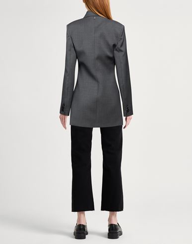 Woman Blazer Grey Size 8 Virgin Wool