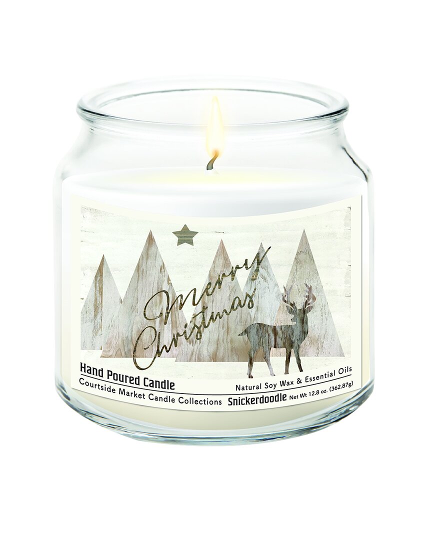 Merry Christmas Deer Hand-Poured Soy Wax Candle