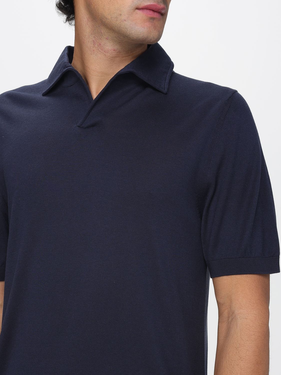 Polo Shirt Men color Grey
