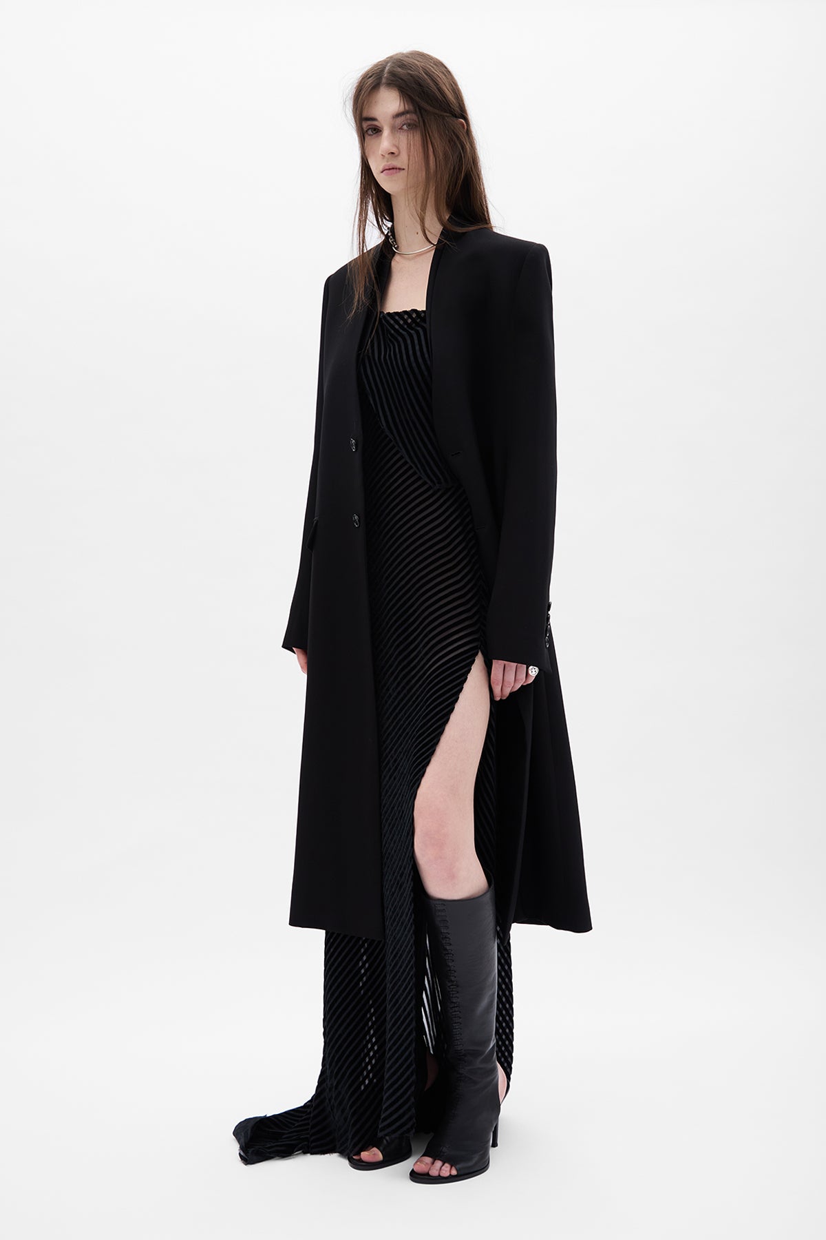 Aaricia Long Bias Slip Dress