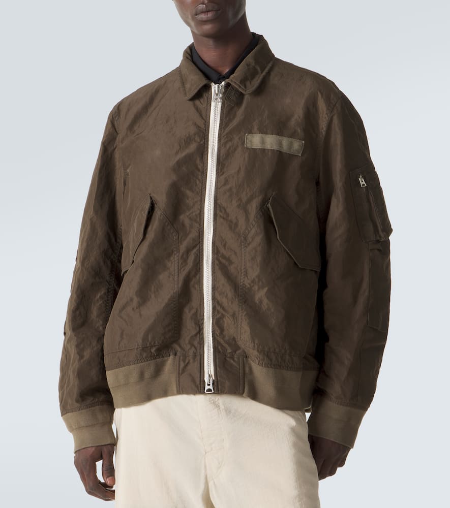 Twill blouson jacket