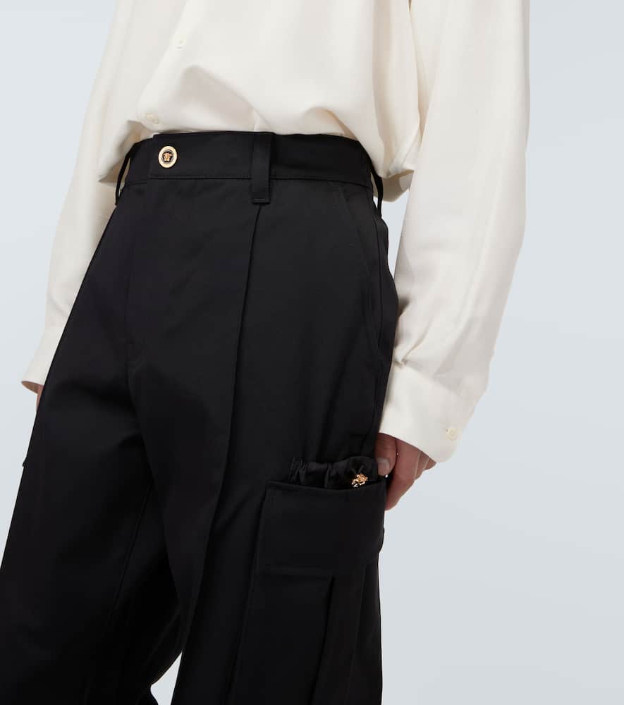 Cotton gabardine cargo pants