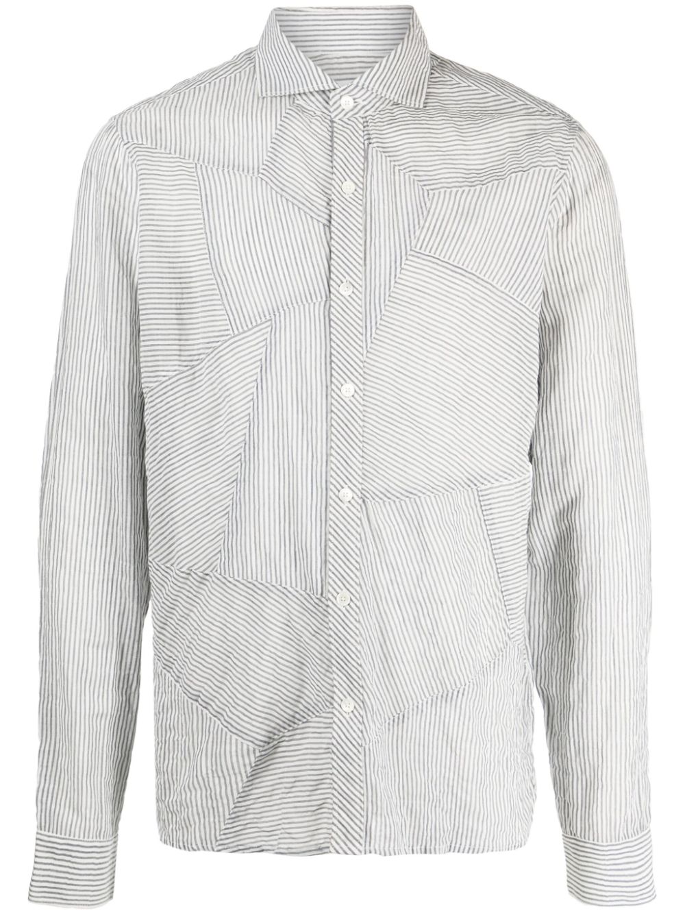 Spartacus panelled shirt - Blue