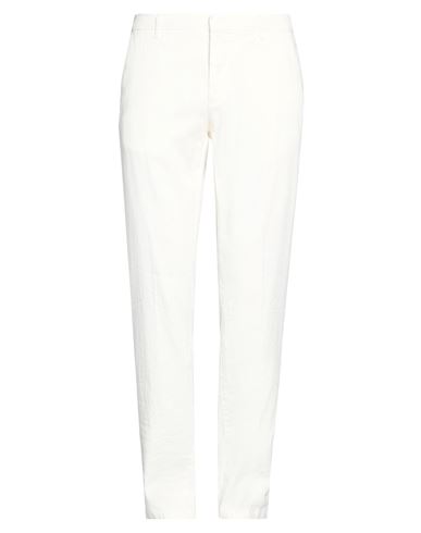 Platinum Man Pants White Size 32 Linen, Cotton, Elastane
