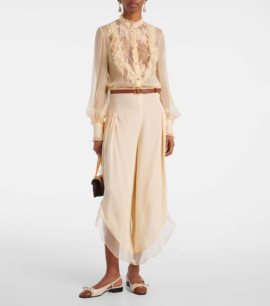 Silk chiffon blouse