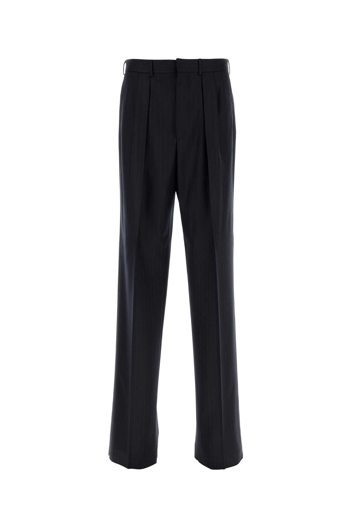 Navy Wool Trousers