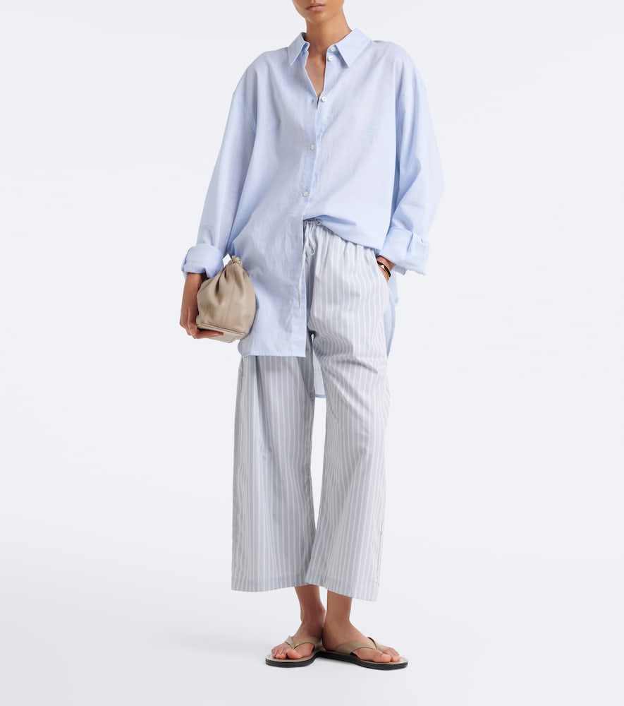 Flora leather thong sandals