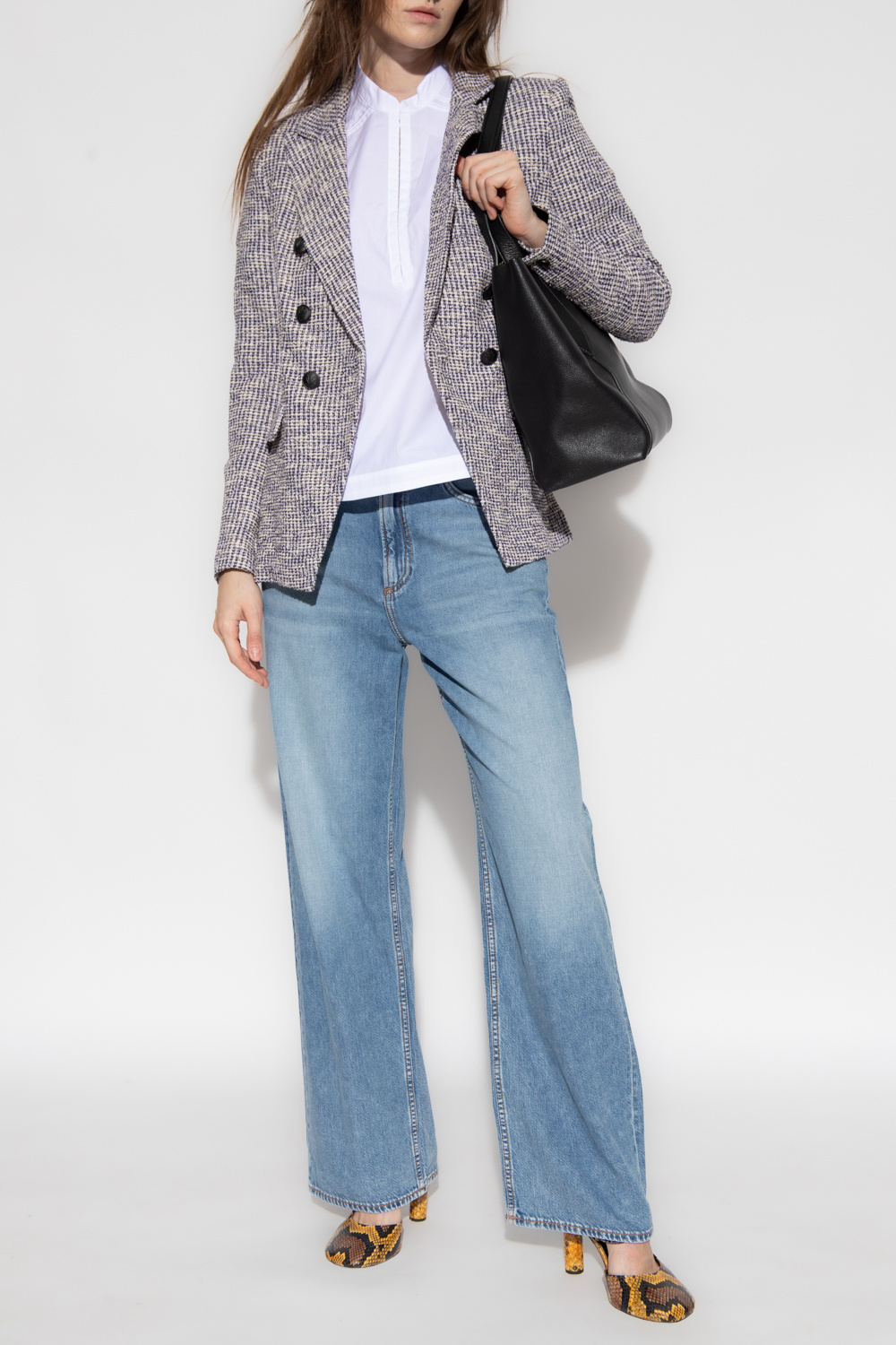 ‘Audrey’ Wide Leg Jeans, Women's, Blue