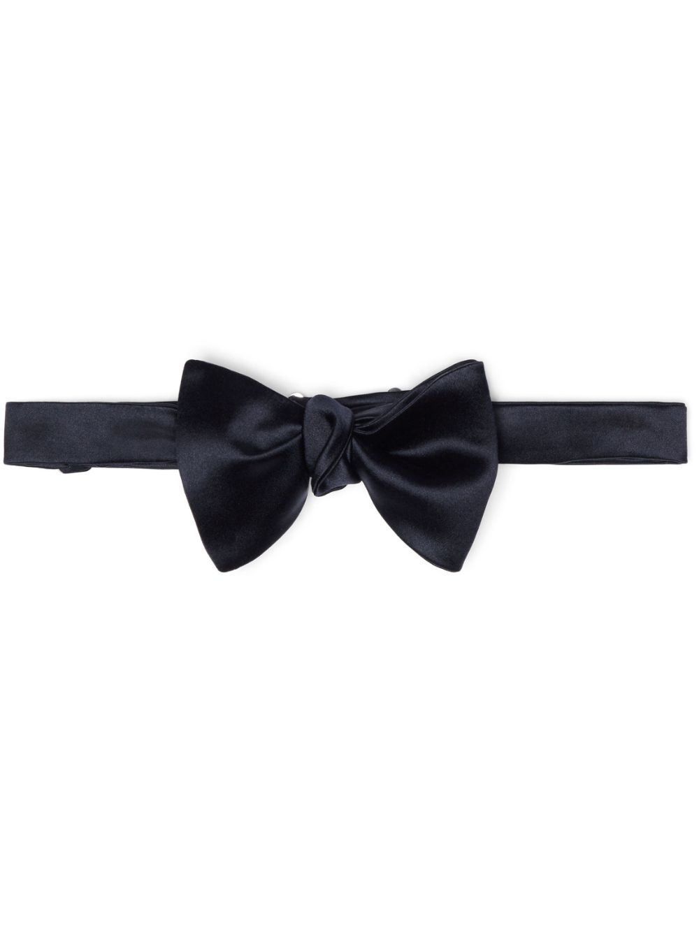 Logo-patch bow tie - Blue