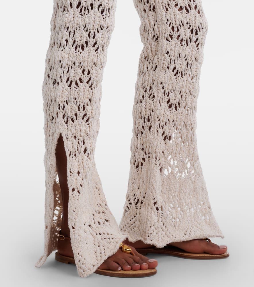 Lagoon Romance crochet flared pants