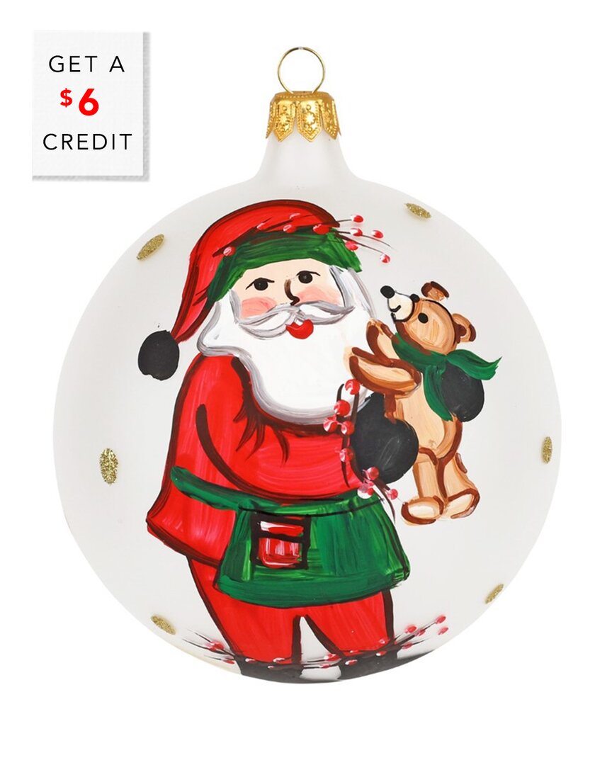 Old St. Nick Teddy Bear Ornament With $6 Credit