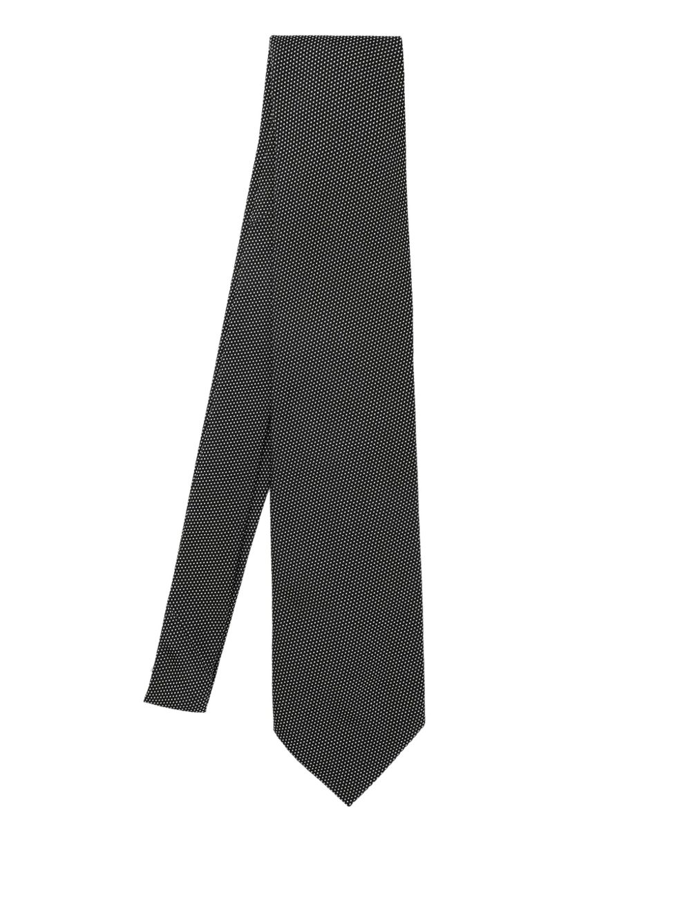 Patterned-jacquard tie - Blue