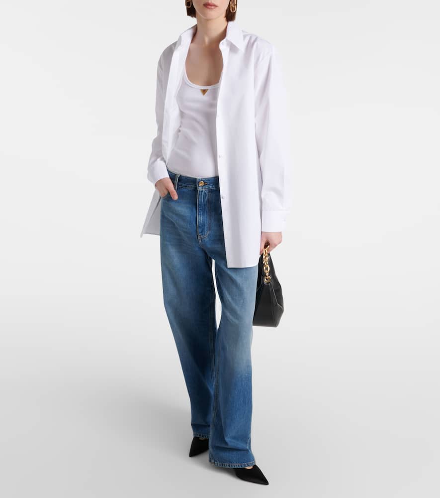 Oversized cotton shirt