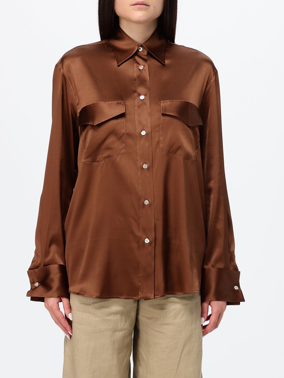 Shirt Woman color Copper Red