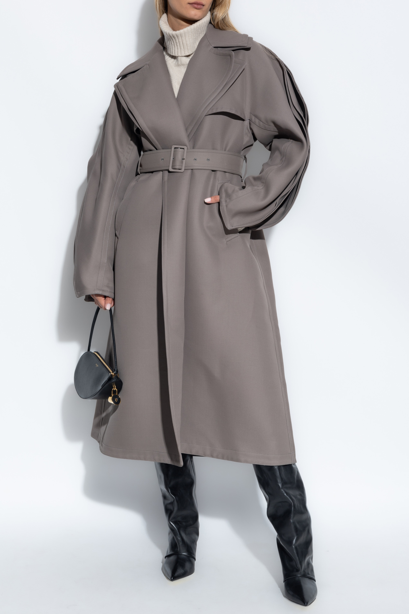 Coat With Wool Finish, Women's, Grey