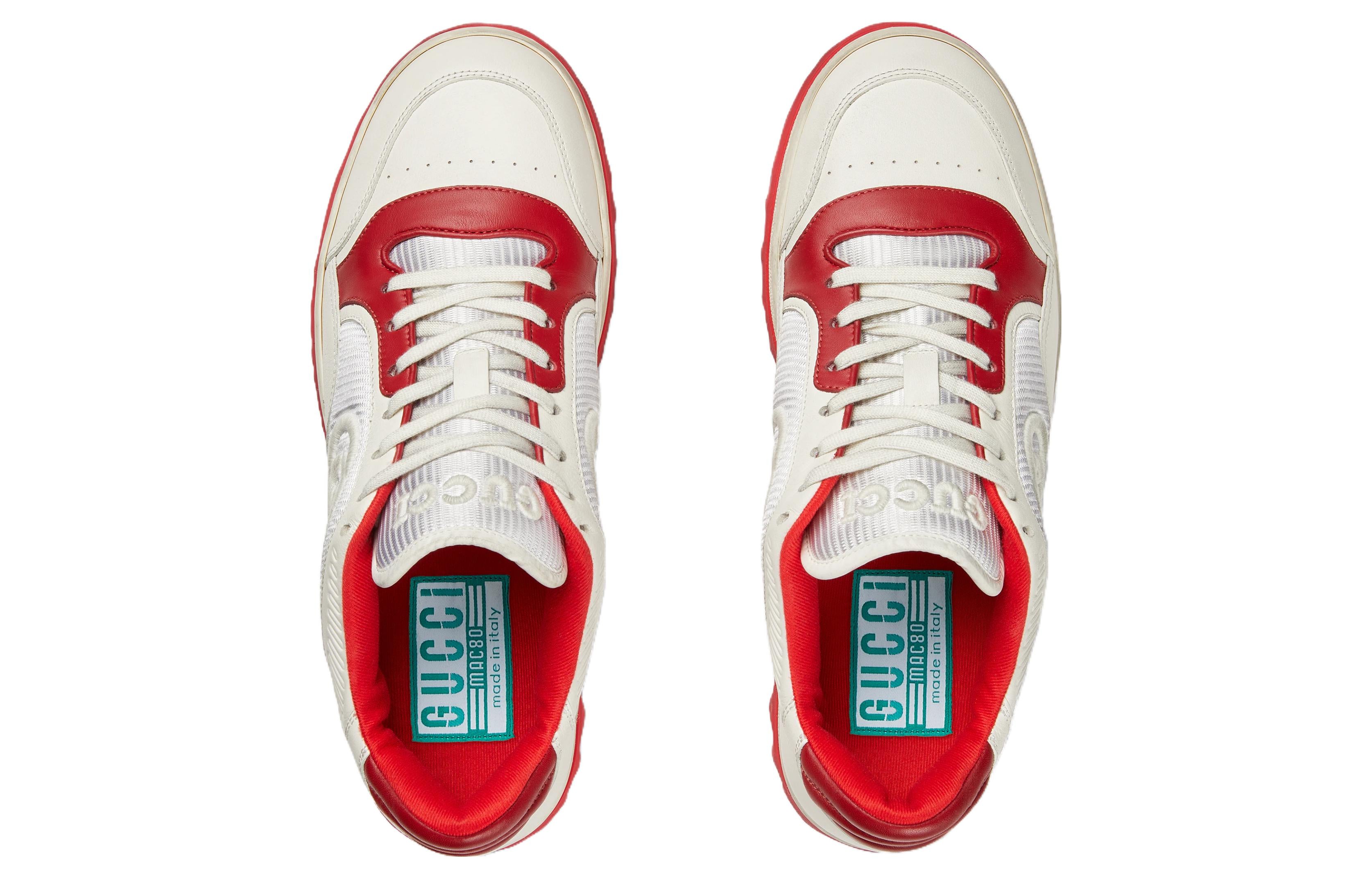 Mac80 Embroidered Sneakers 'White Red'