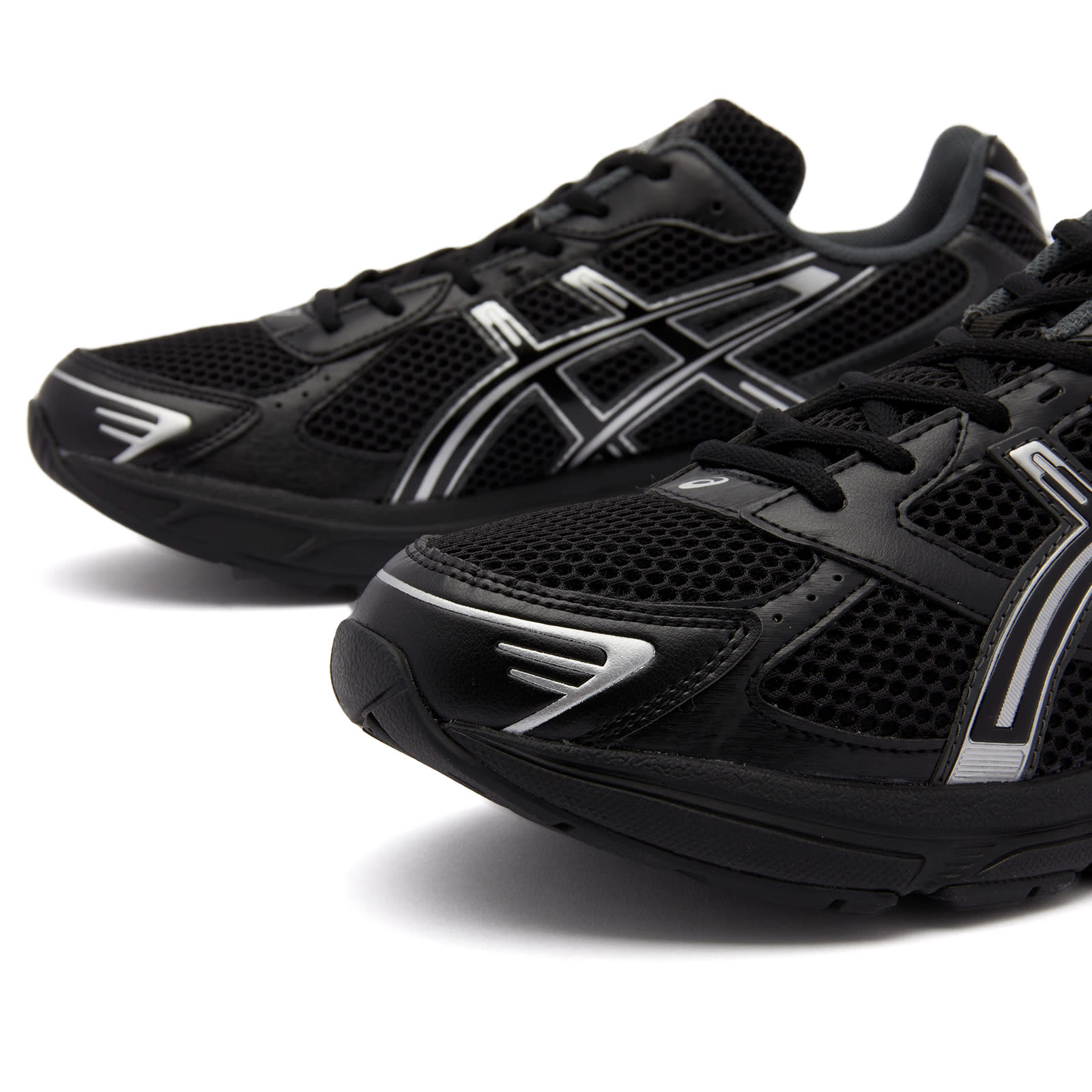 Men's GEL-1130 Sneakers in Black/Pure Silver, Size UK 9 